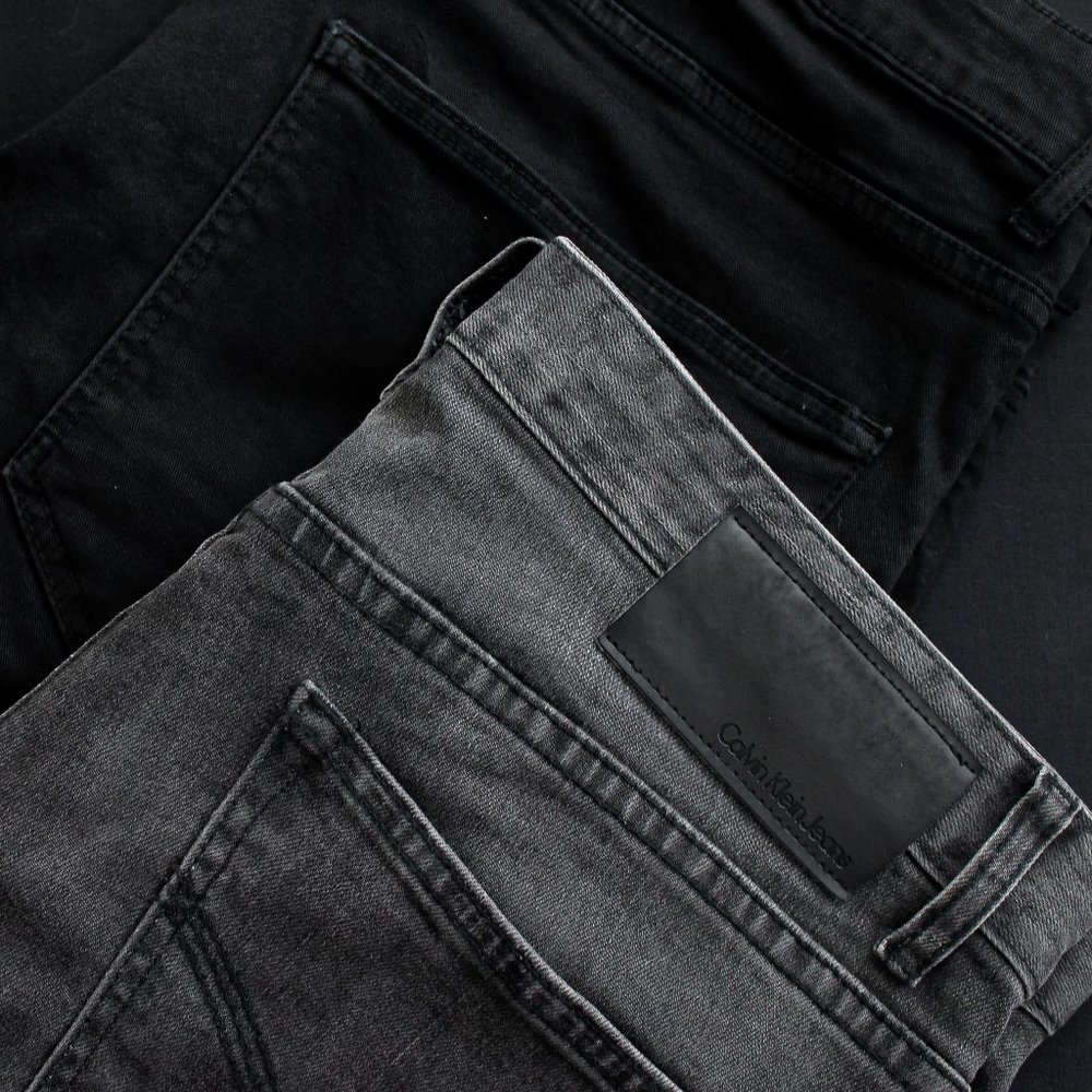 Mens Gray/Grey Calvin Klein Jeans W32 L32 Slim